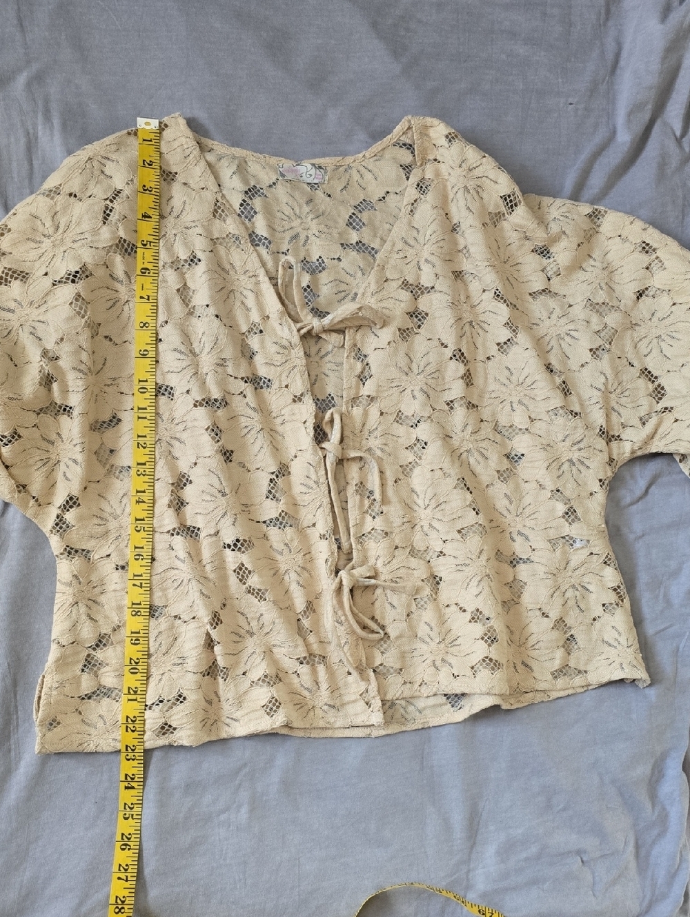 Free People Romona Lace Kimono - Ivory… new with tags - Picture 11 of 12